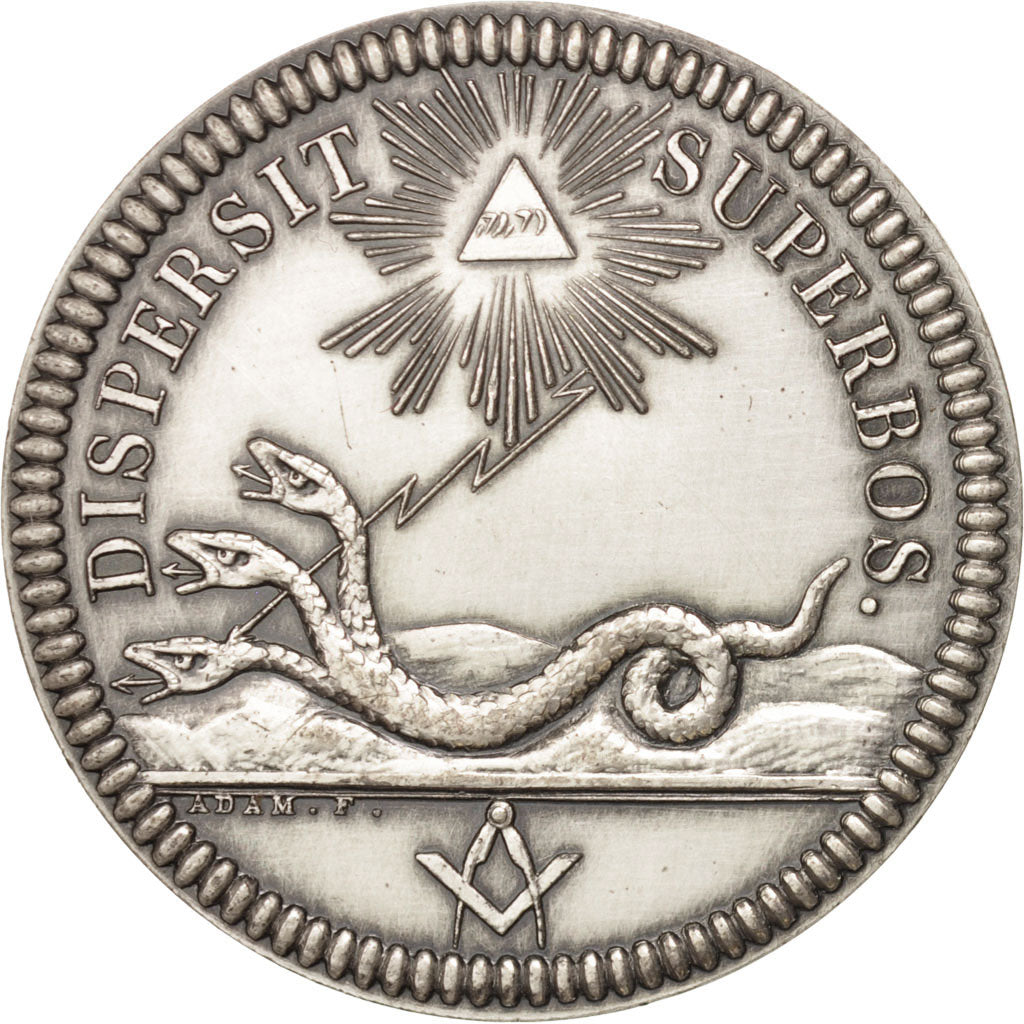 France, Token, Masonic, Orient de Paris, Loge de St. Michel, 1807, MS(65-70)
