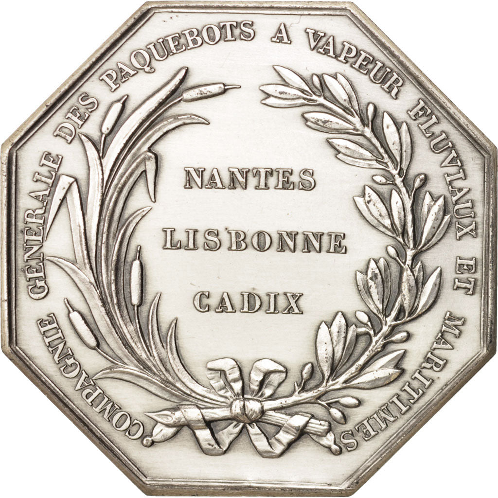France, Token, Industry, Compagnie Générale des Paquebots, 1855, Borrel