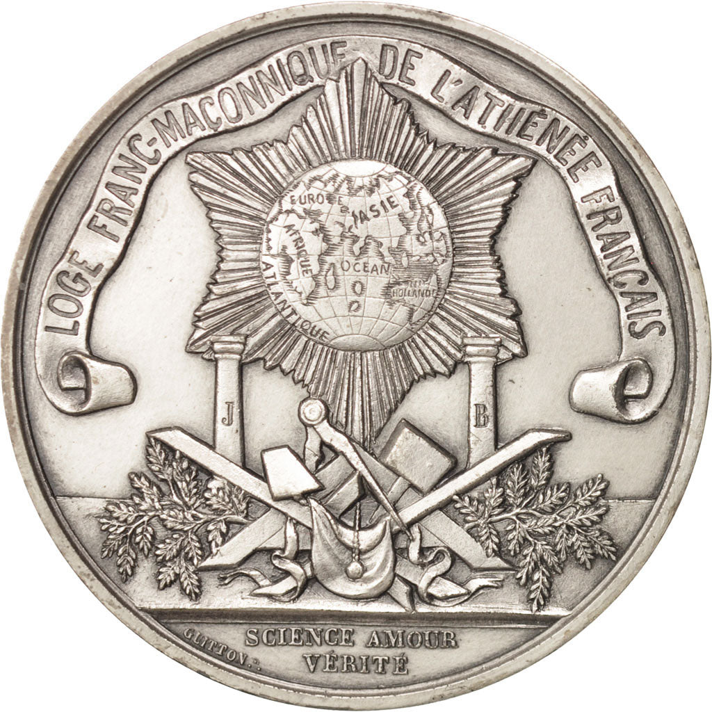 France, Token, Masonic, Loge Franc-Maçonnique de l'Athénée Français