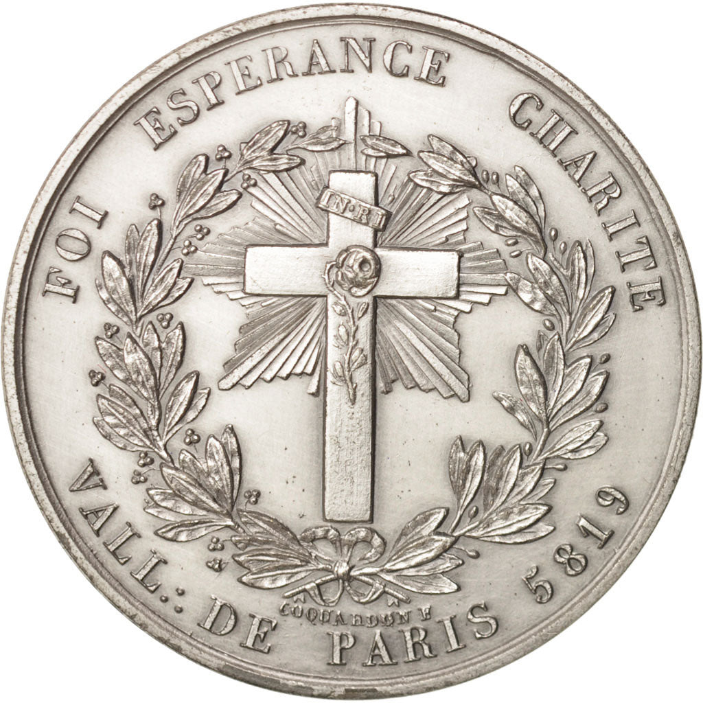 France, Token, Masonic, Orient de Paris, Loge Ec. des Imitateurs d'Osiris, 1819
