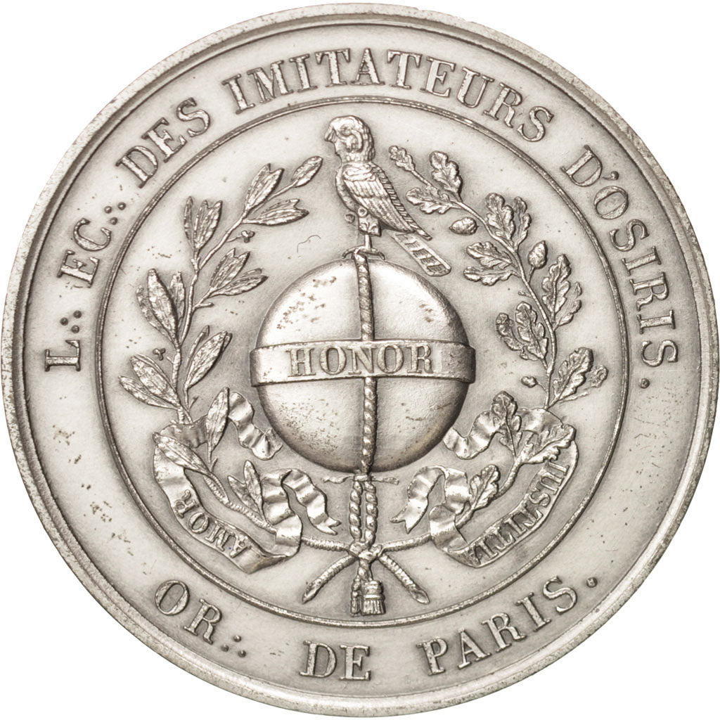 France, Token, Masonic, Orient de Paris, Loge Ec. des Imitateurs d'Osiris, 1819