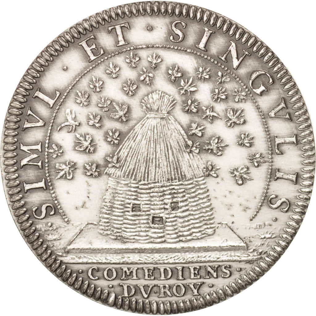 France, Token, Royal, Comédiens du roi, Breton, MS(65-70), Silver, 33.5
