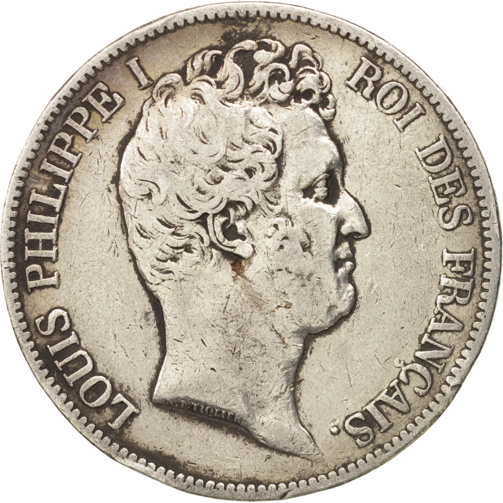 France, Louis-Philippe, 5 Francs, 1830, Paris, VF(30-35), Silver, KM:735.1