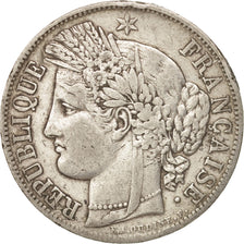 Francia, Cérès, 5 Francs, 1850, Bordeaux, BB, Argento, KM:761.3, Gadoury:719