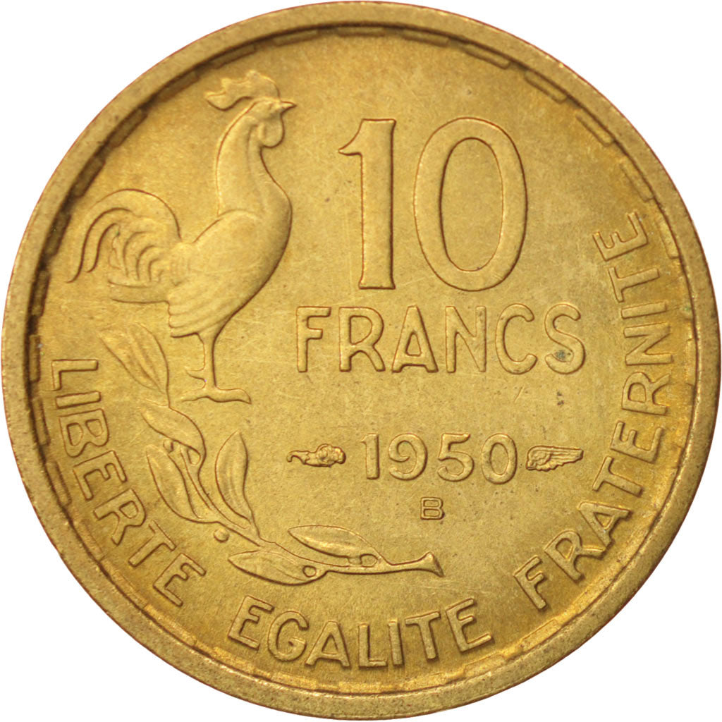 Coin, France, Guiraud, 10 Francs, 1950, Beaumont le Roger, MS(63)
