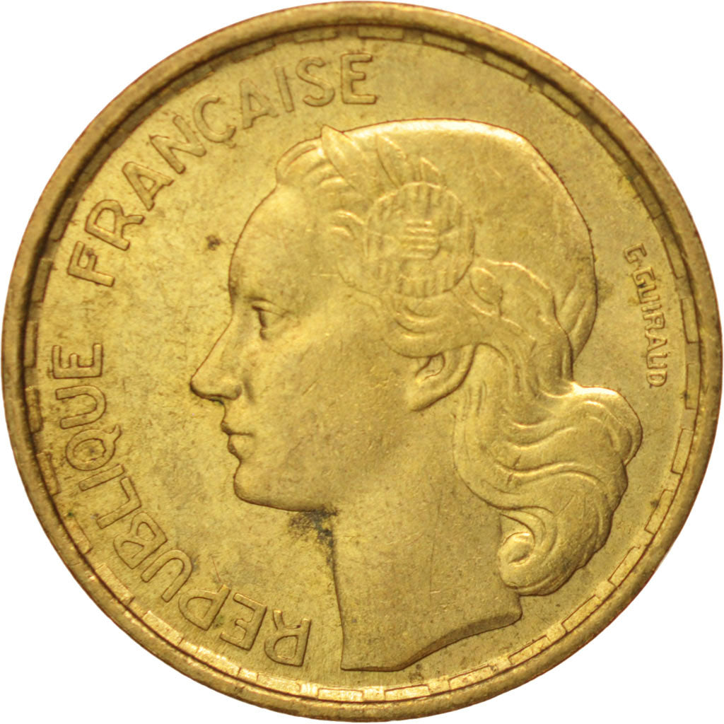 Coin, France, Guiraud, 10 Francs, 1951, Beaumont le Roger, MS(60-62)