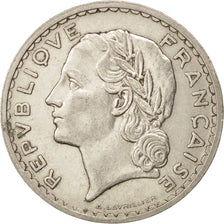 Munten, Frankrijk, Lavrillier, 5 Francs, 1935, Paris, ZF+, Nickel, KM:888