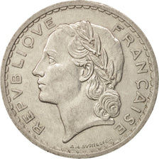 Monnaie, France, Lavrillier, 5 Francs, 1935, Paris, SUP, Nickel, KM:888