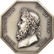 France, Token, Masonic, Orient de Paris, Loge Anacréon, 1805, MS(65-70)