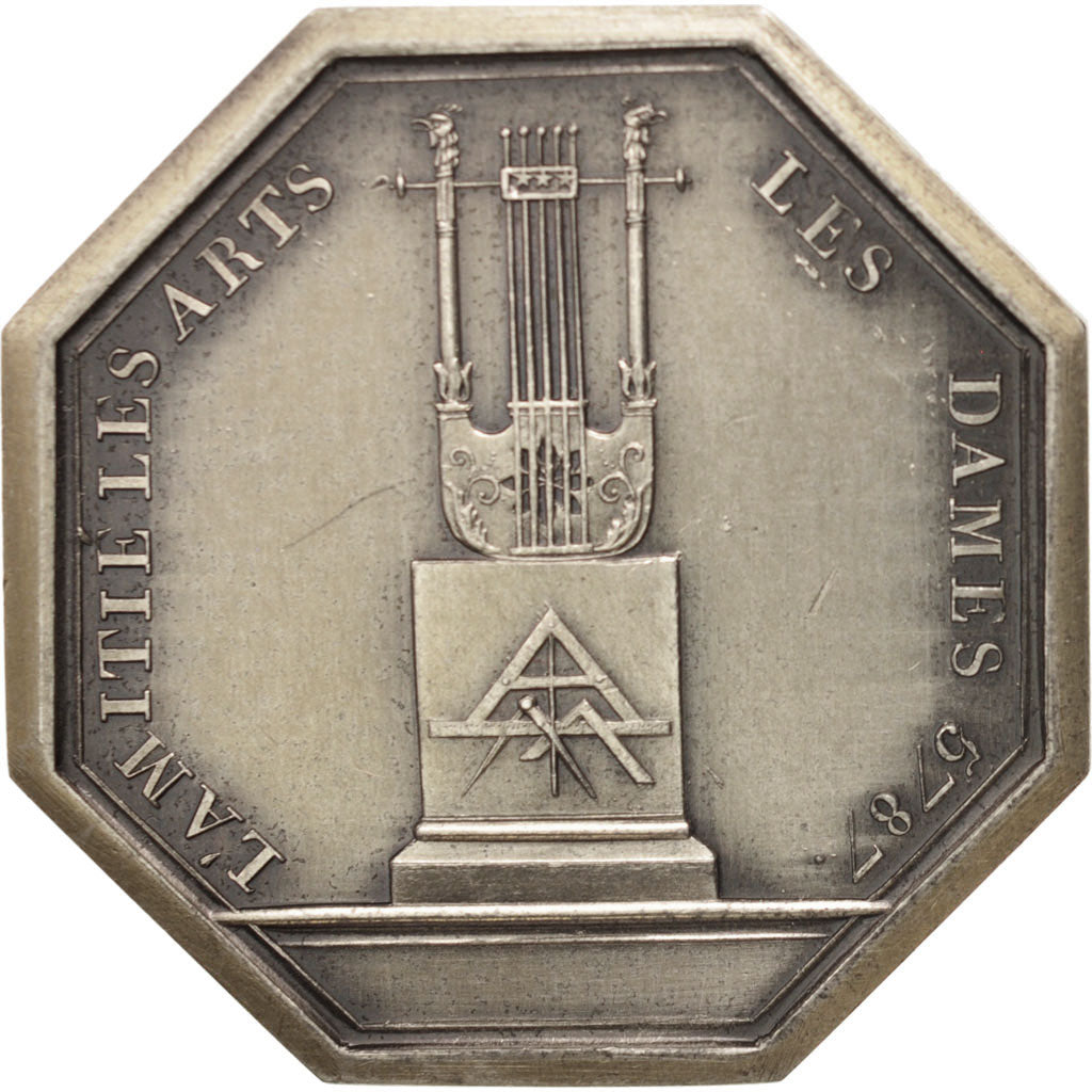 France, Token, Masonic, Orient de Paris, Loge Anacréon, 1805, MS(65-70)