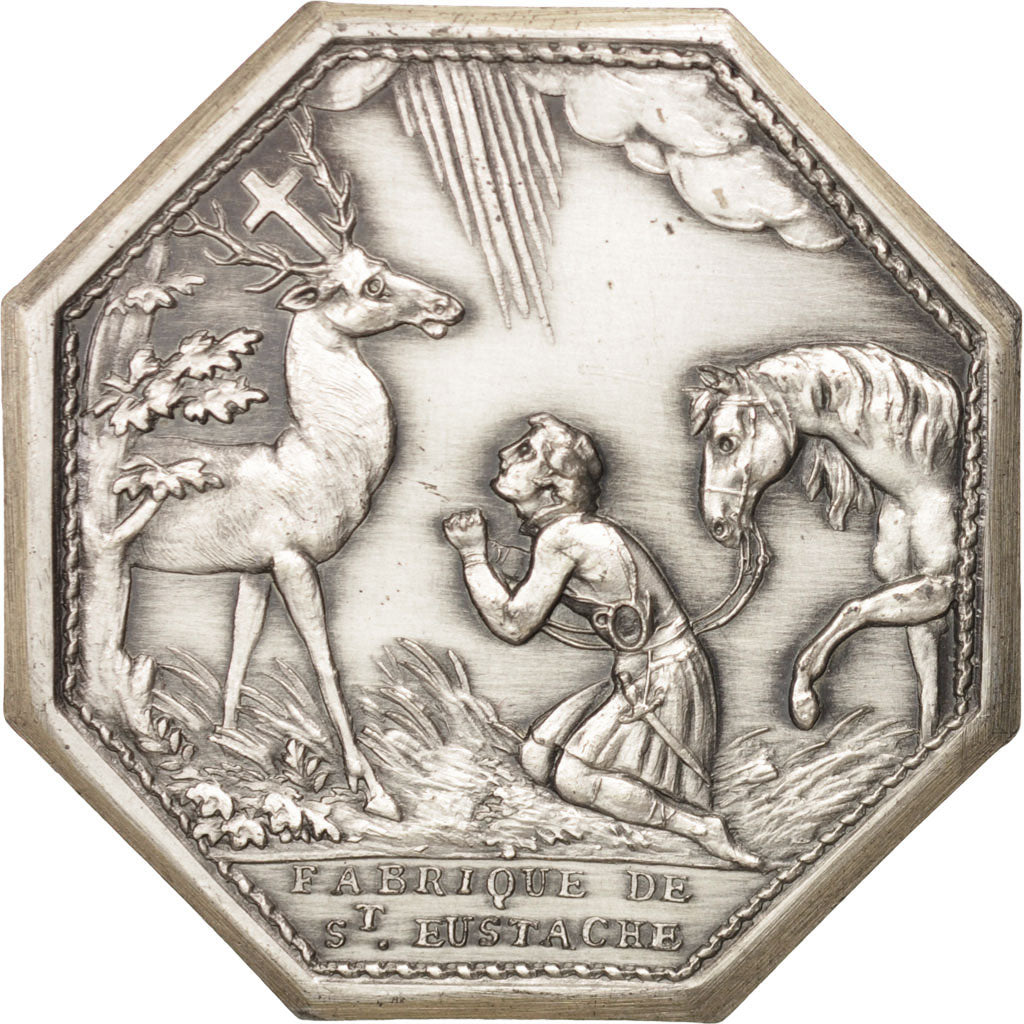 Francia, Token, Industry, Fabrique de St Eustache, 1786, FDC, Argento