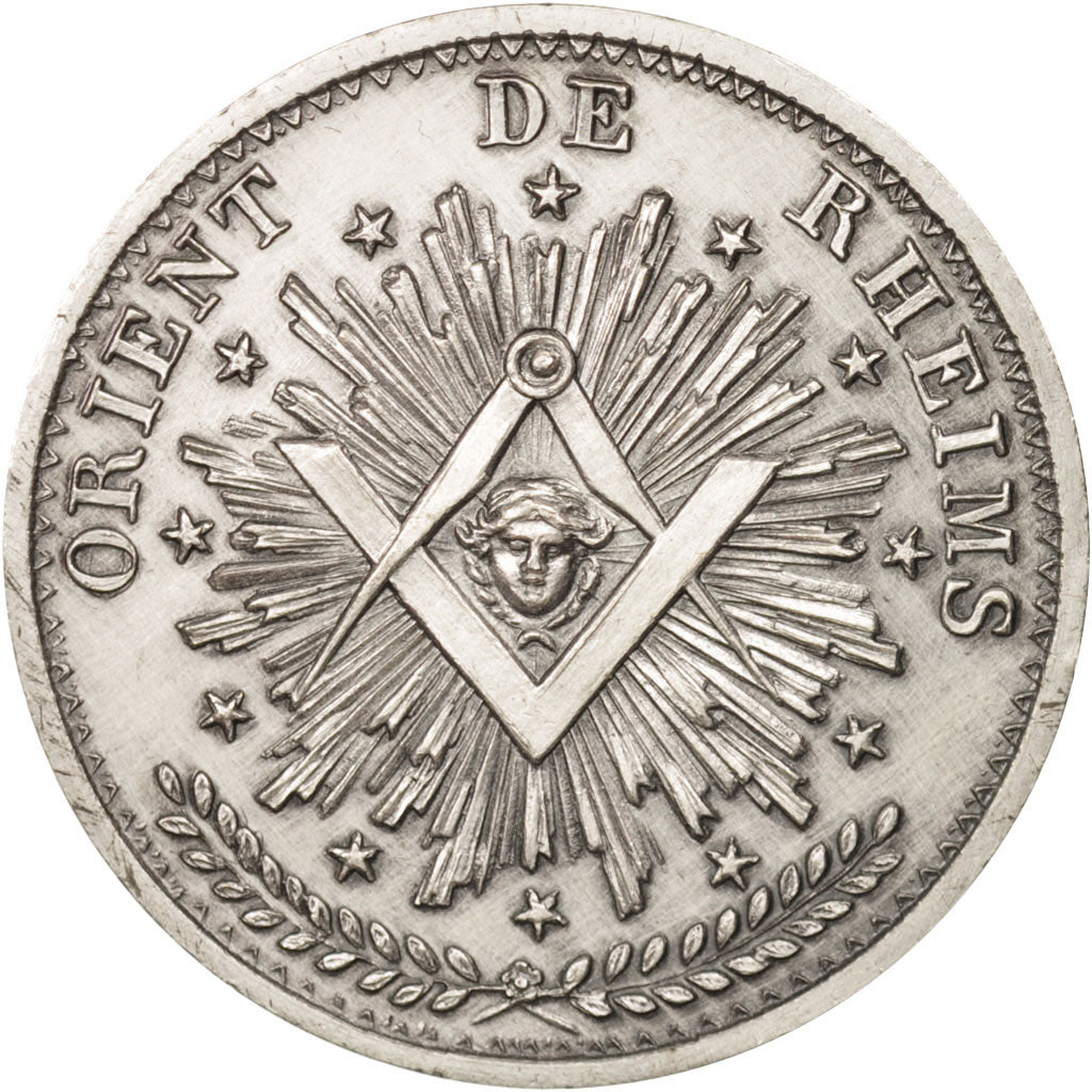 France, Token, Masonic, Orient de Reims, Loge de la Triple Union, 1812
