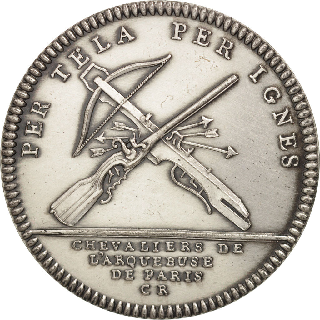 France, Jeton, Royal, Chevaliers de l'arquebuse de Paris, Louis XIV, Röettiers
