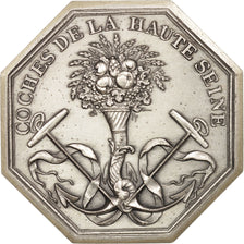 France, Token, Trades, Coches de la Haute Seine, MS(65-70), Silver