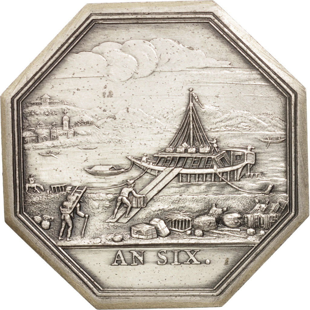 France, Token, Trades, Coches de la Haute Seine, MS(65-70), Silver