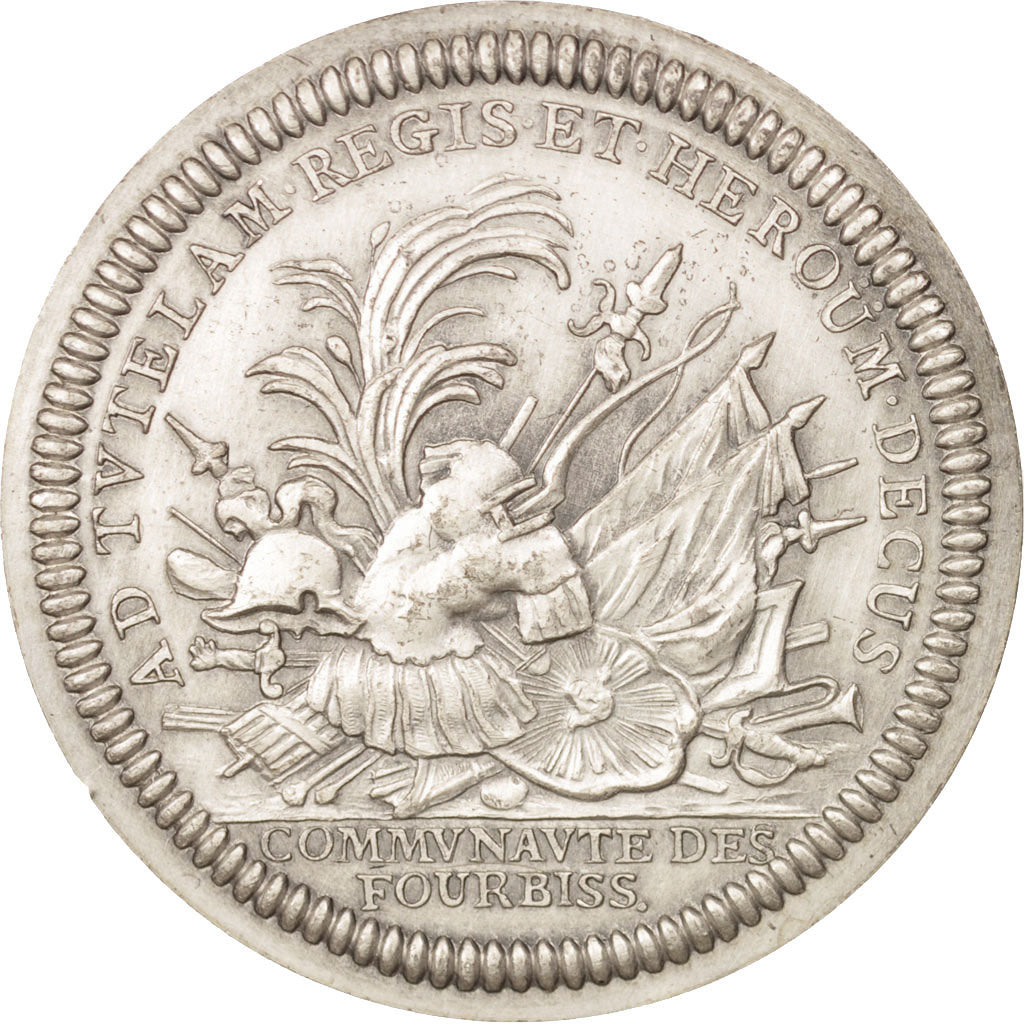 France, Token, Royal, Communauté des fourbisseurs d'armes, MS(60-62), Silver