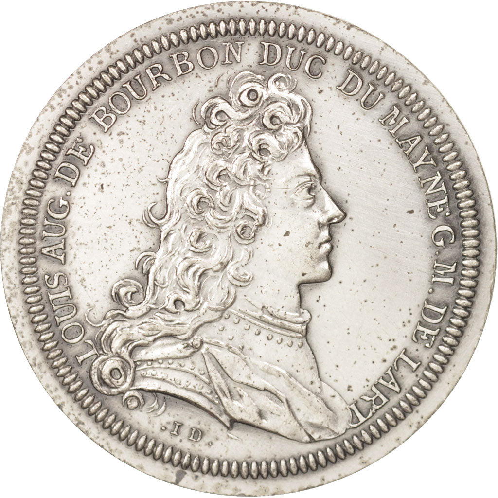 France, Token, Royal, Louis Auguste de Bourbon, Duc du Maine, Artillerie, 1714