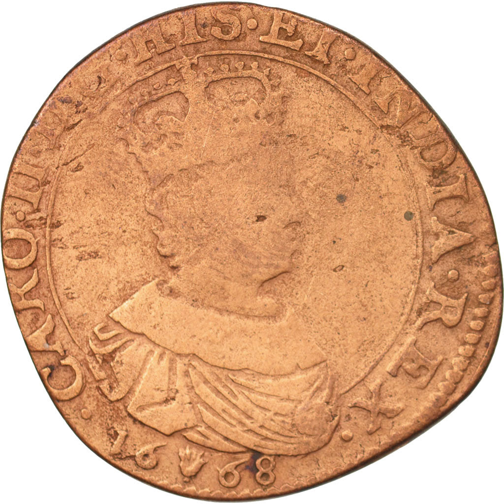 Netherlands, Token, Spanish Netherlands, Charles II, Anvers, Bureau des