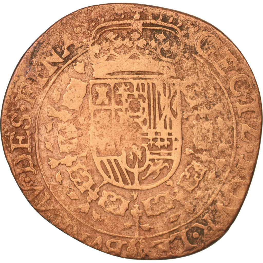 Netherlands, Token, Spanish Netherlands, Charles II, Anvers, Bureau des