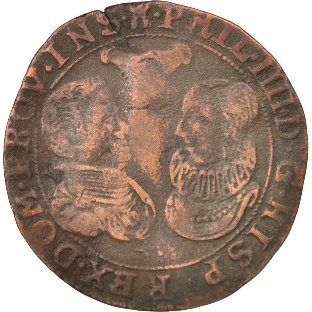Spanish Netherlands, Token, Spanish Netherlands, Philippe IV, Bruxelles, XVIIth