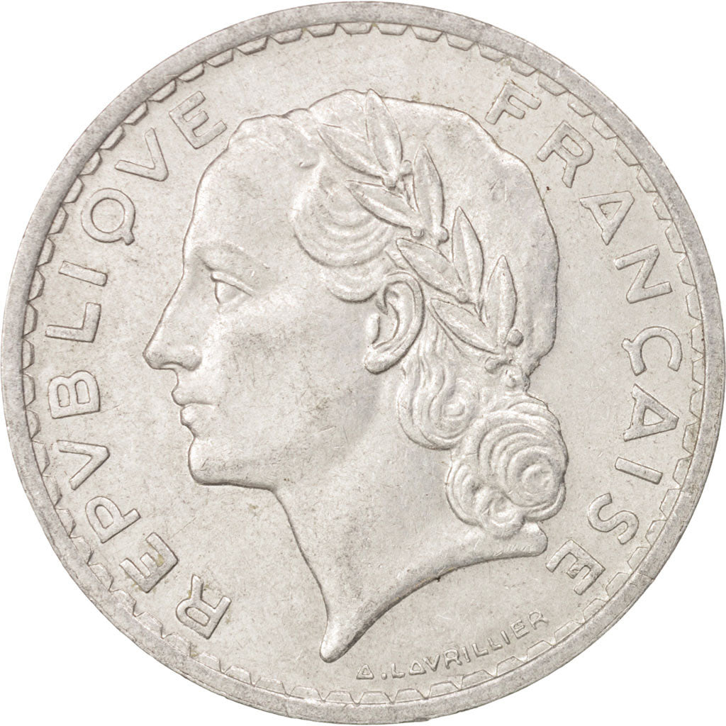 Coin, France, Lavrillier, 5 Francs, 1949, Beaumont - Le Roger, AU(55-58)