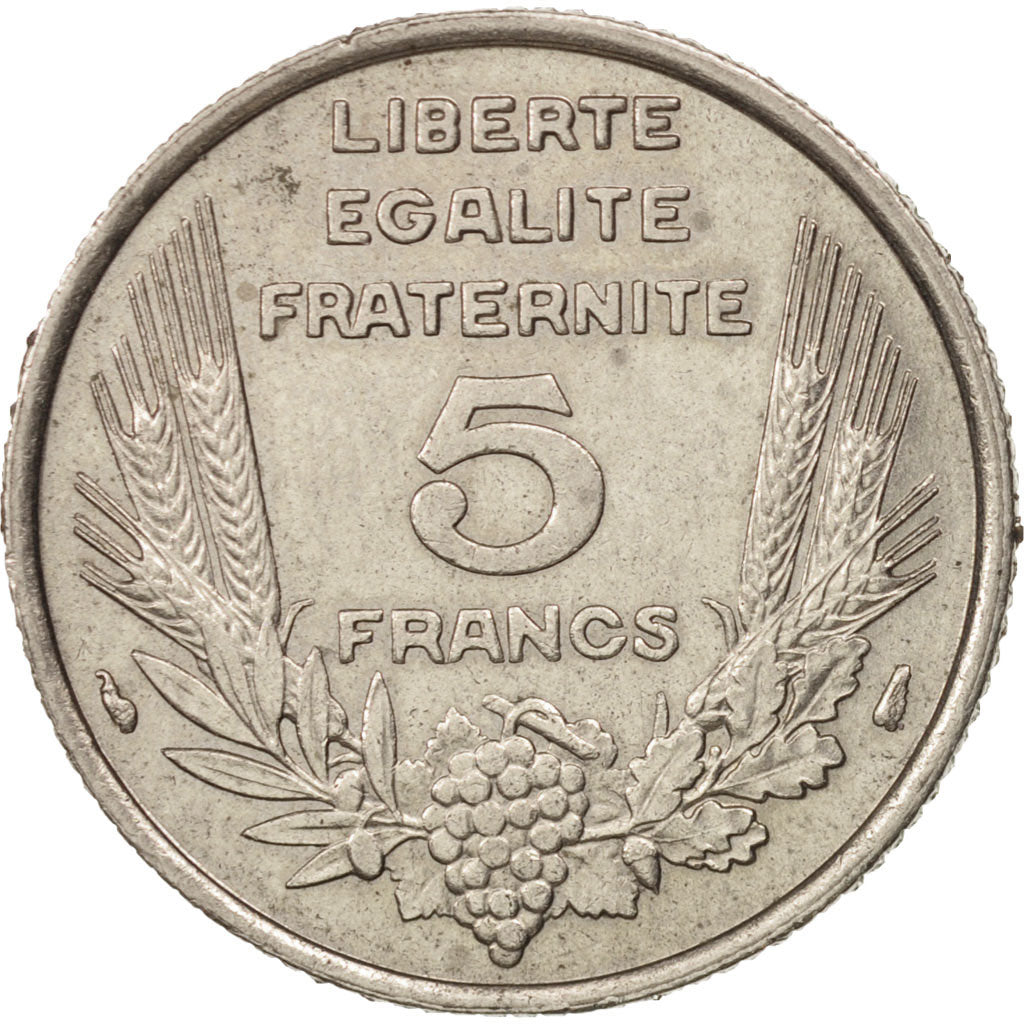 France, Bazor, 5 Francs, 1933, Paris, SUP+, Nickel, KM:887, Gadoury:753