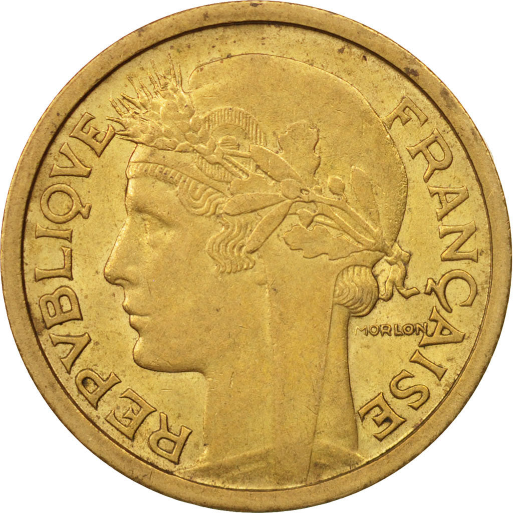 France, Morlon, Franc, 1940, Paris, AU(55-58), Aluminum-Bronze, KM:885