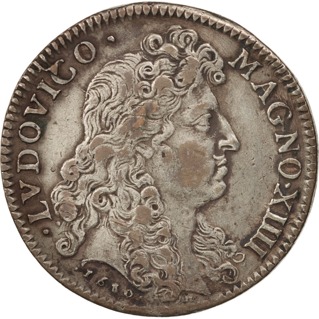 Francia, Token, Royal, Le Rhin, Louis XIV, 1681, BB, Rame, Feuardent:12703