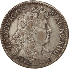 Francia, Token, Royal, Le Rhin, Louis XIV, 1681, BB, Rame, Feuardent:12703