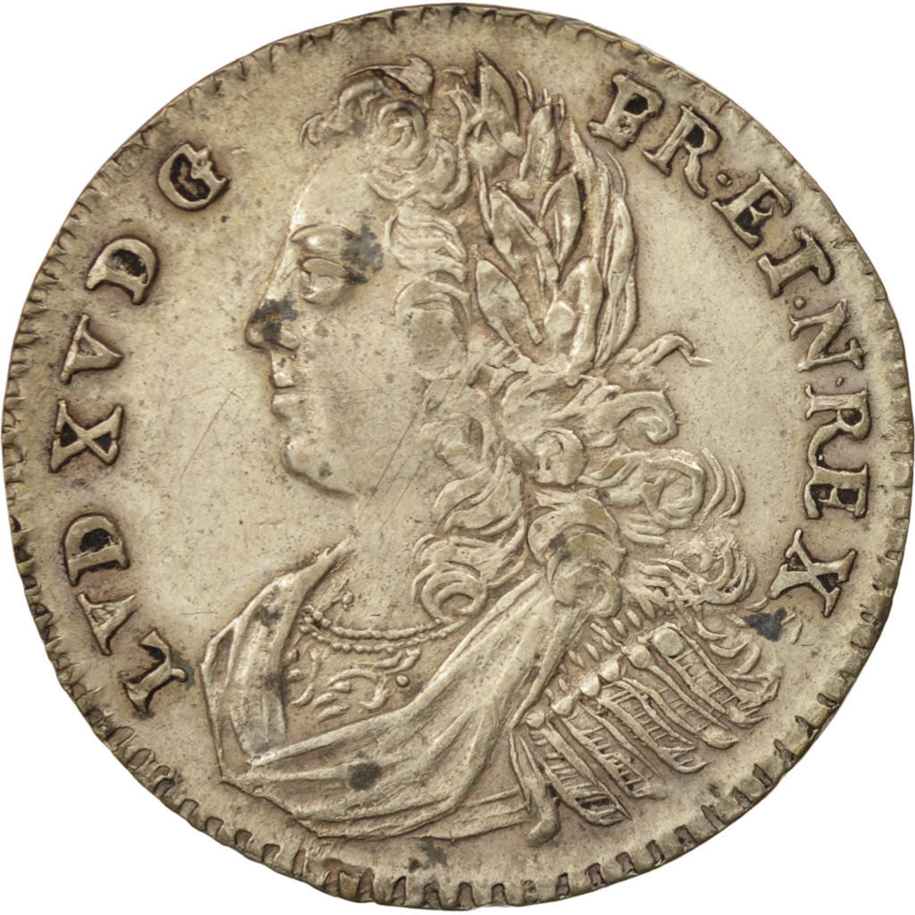 France, Token, Royal, Louis XV, AU(50-53), Silvered bronze