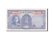 Chine, Farmers Bank of China, 5 Yuan type 1941, Pick 475