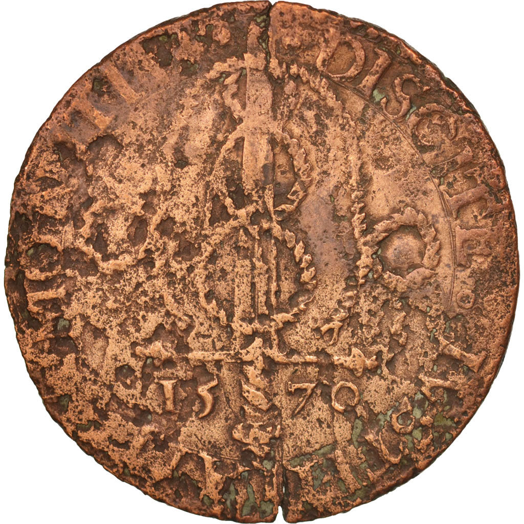 France, Token, Royal, Flandre espagnole, Philippe II, Lille, 1570, F(12-15)