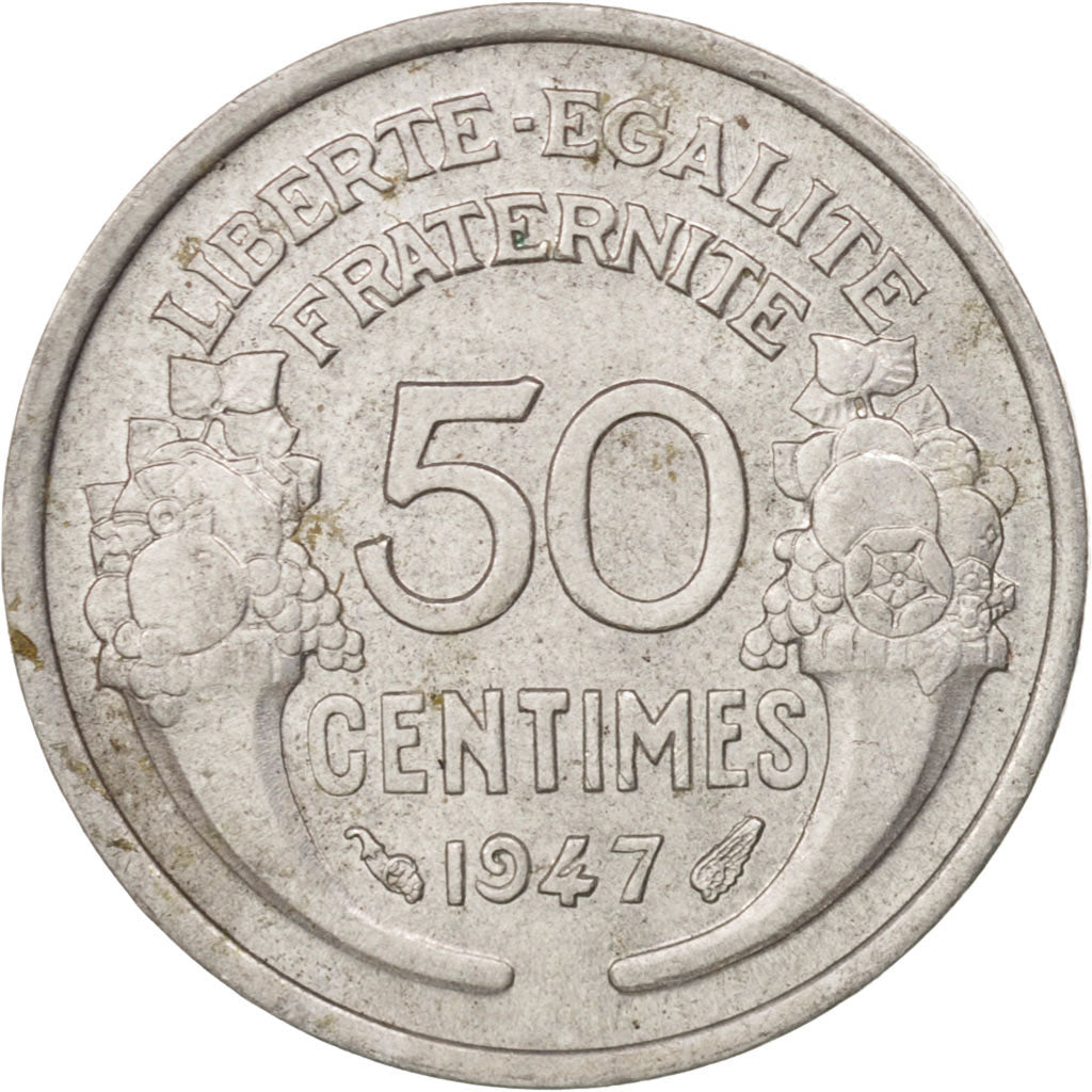Francia, Morlon, 50 Centimes, 1947, Paris, SPL-, Alluminio-bronzo, KM:894.1