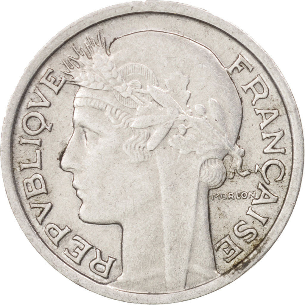 Münze, Frankreich, Morlon, 50 Centimes, 1947, Beaumont le Roger, VZ, Aluminium