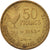 Munten, Frankrijk, Guiraud, 50 Francs, 1953, Paris, ZF+, Aluminum-Bronze