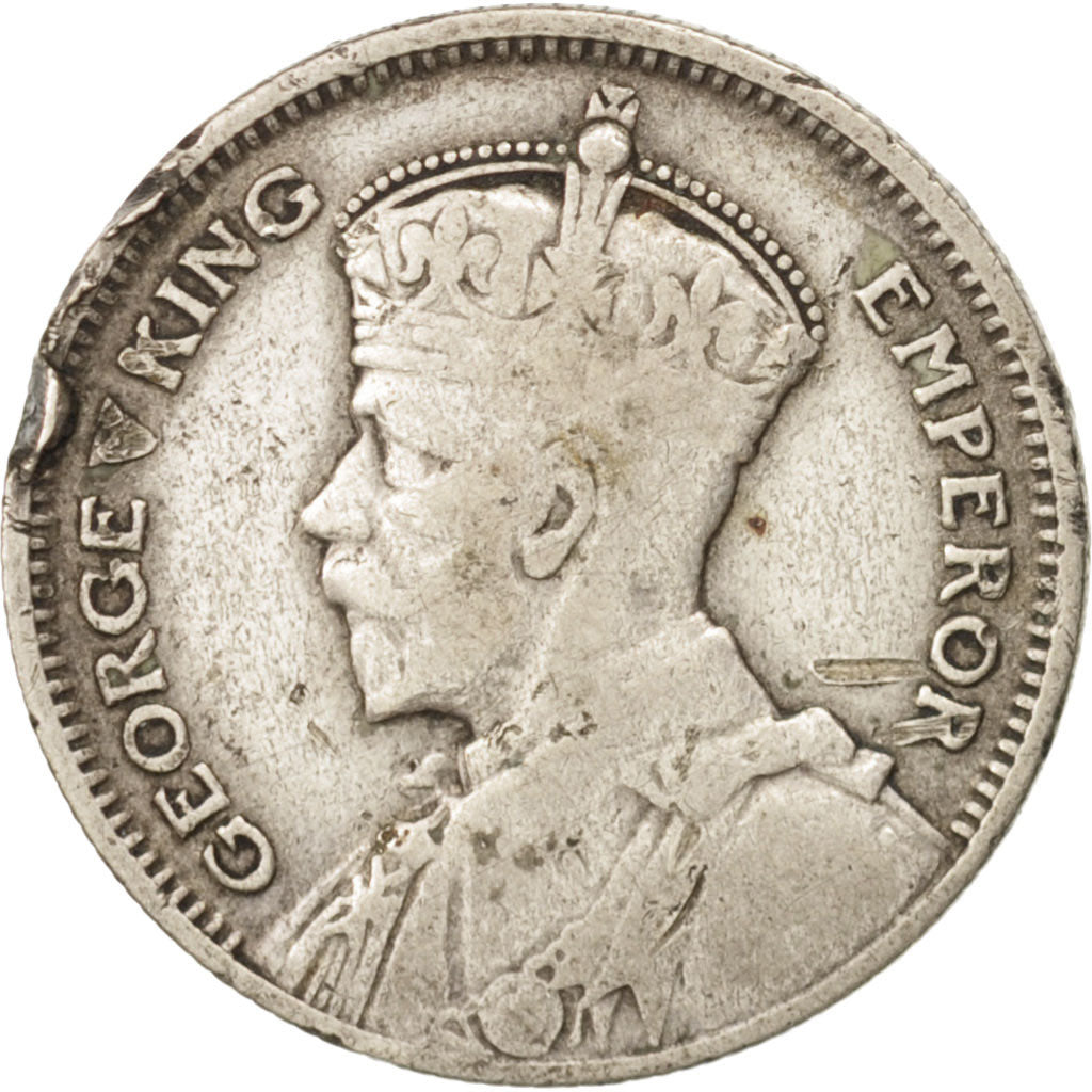 Monnaie, Nouvelle-Zélande, George V, 6 Pence, 1935, TB, Argent, KM:2