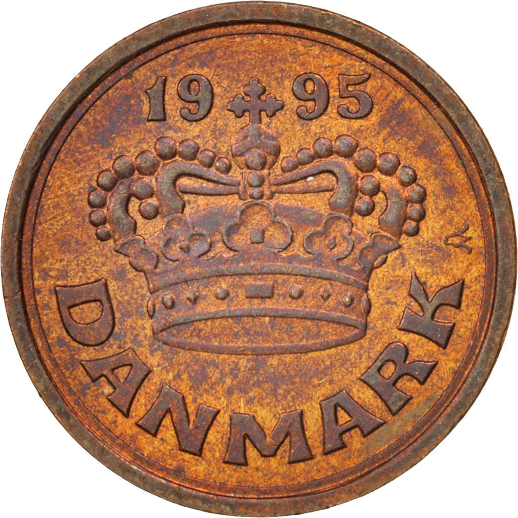 Danemark, 25 Öre, 1995, SPL+, Bronze