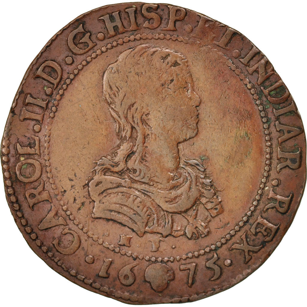 Holandia, Token, Belgia, Charles II, Bruxelles, Bureau des Finances, 1675