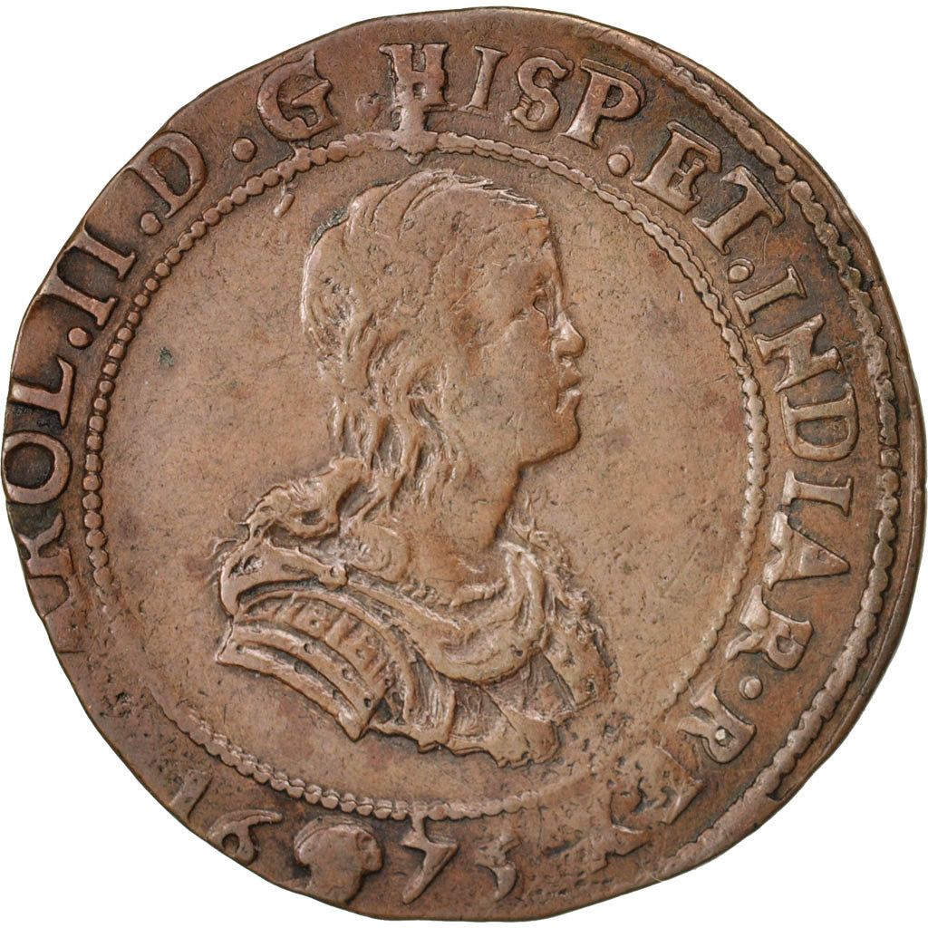 Pays-Bas, Jeton, Belgium, Charles II, Bruxelles, Bureau des Finances, 1675