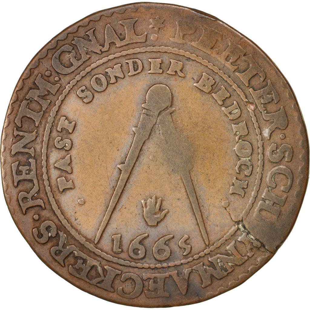 Spanish Netherlands, Token, Belgium, Bruxelles, Peter Schrijnmaker, 1665