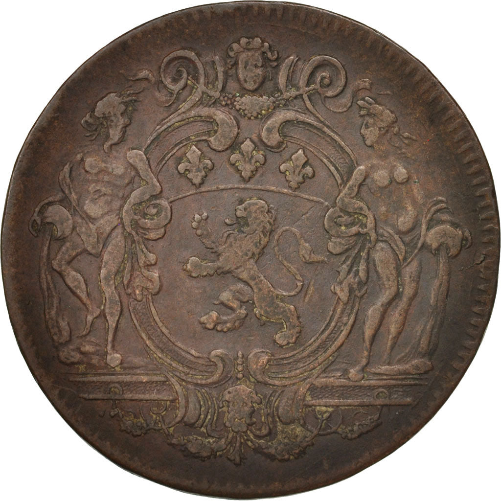 France, Token, Trades, Lyon, Perrichon, prévôt des marchands, 1735, EF(40-45)