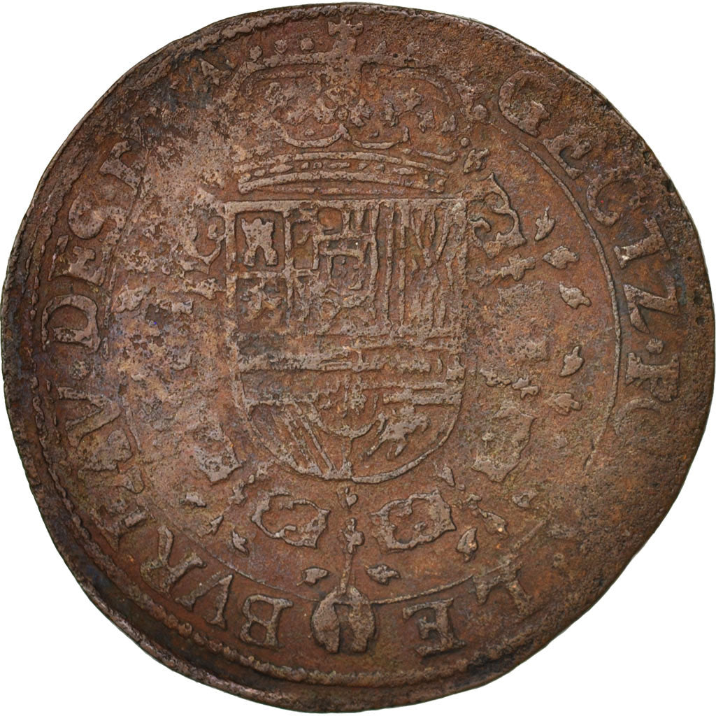 Paesi Bassi, Token, Belgium, Charles II, Bruxelles, Bureau des Finances, 1681