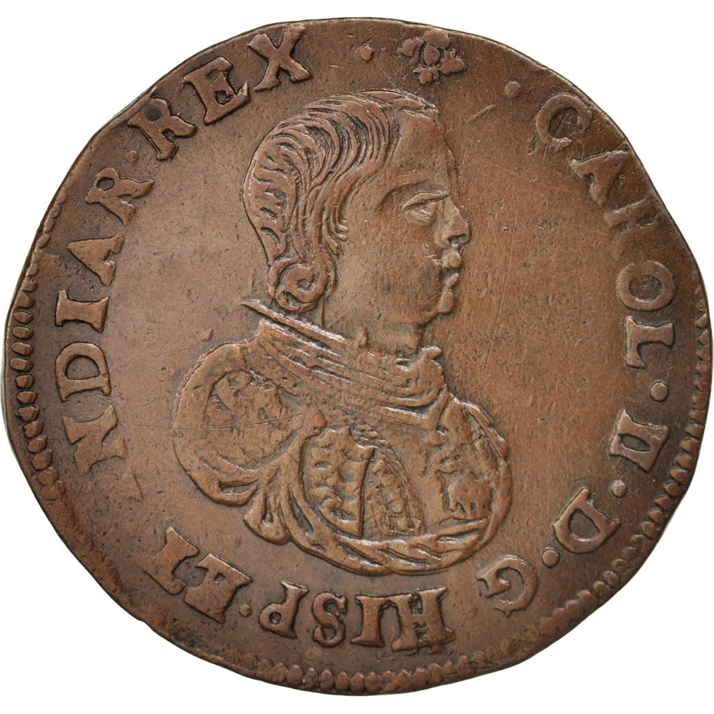 Spanish Netherlands, Token, Belgium, Charles II, Brabant, Bruxelles, Bureau des