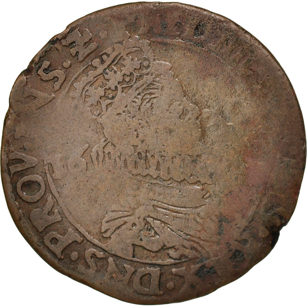 Francia, Token, Spanish Netherlands, Lille, Philippe IV, 1634, B+, Rame