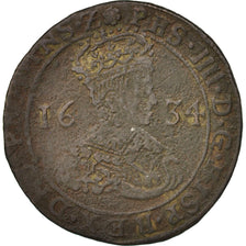 Francia, Token, Spanish Netherlands, Lille, Philippe IV, 1634, BC+, Cobre