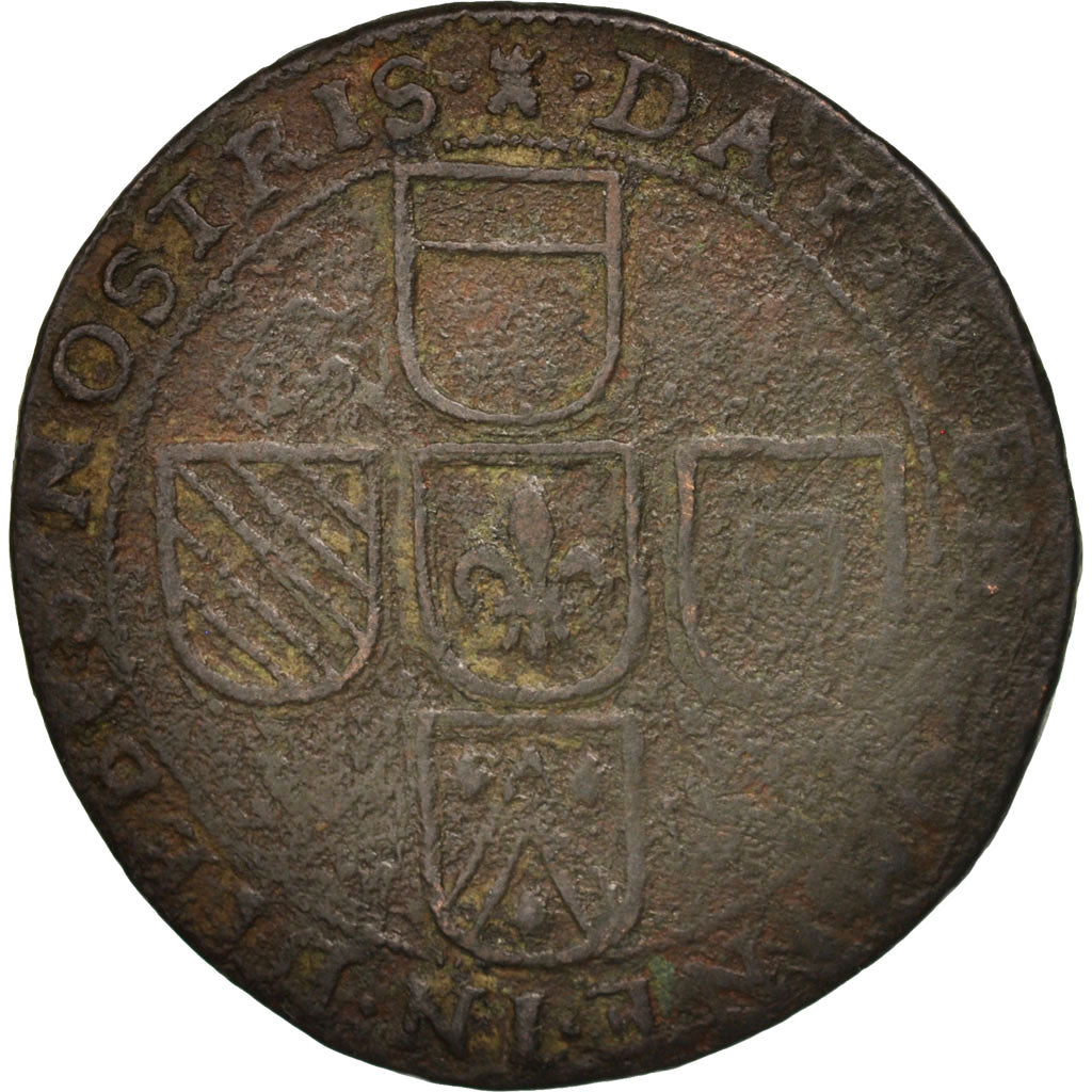 Francia, Token, Spanish Netherlands, Lille, Philippe IV, 1634, MB+, Rame