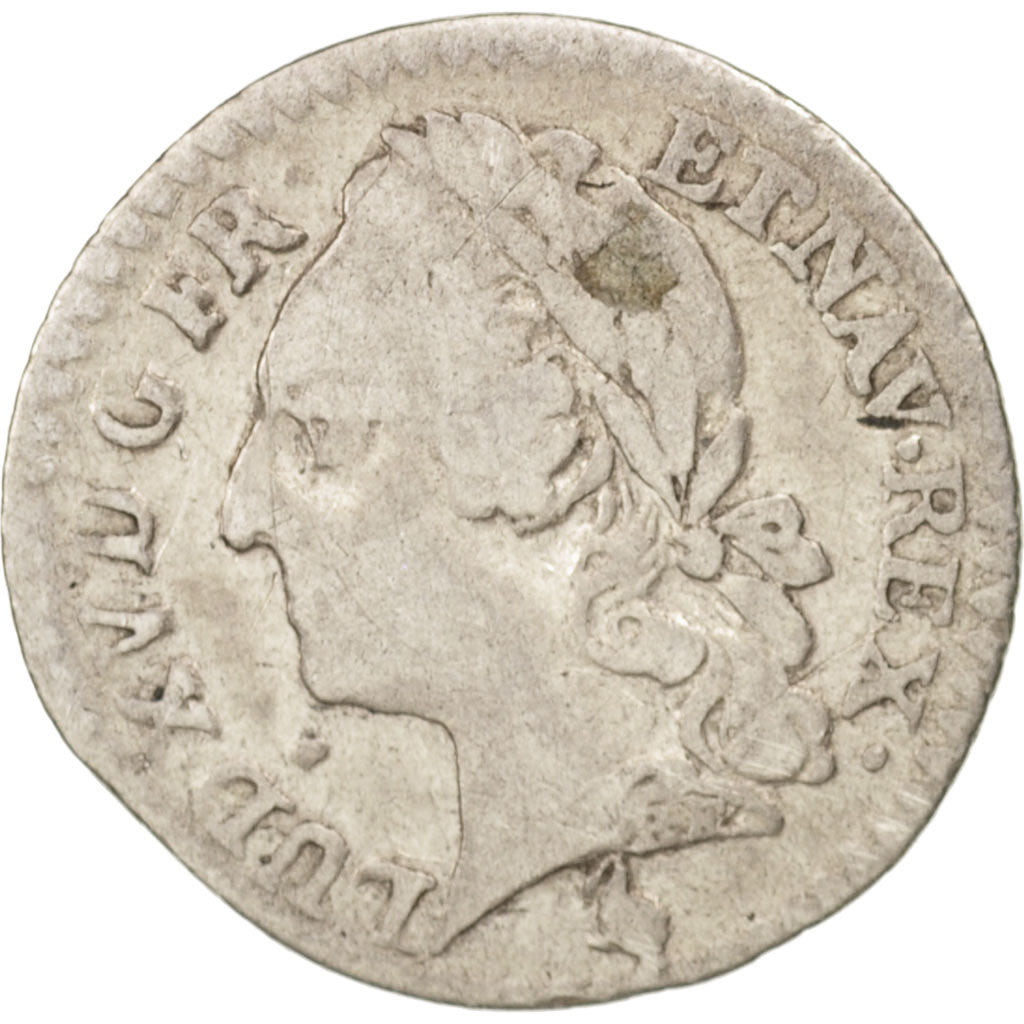Coin, France, Louis XV, 1/20 Ecu, 1773, Paris, F(12-15), Silver, Gadoury:285