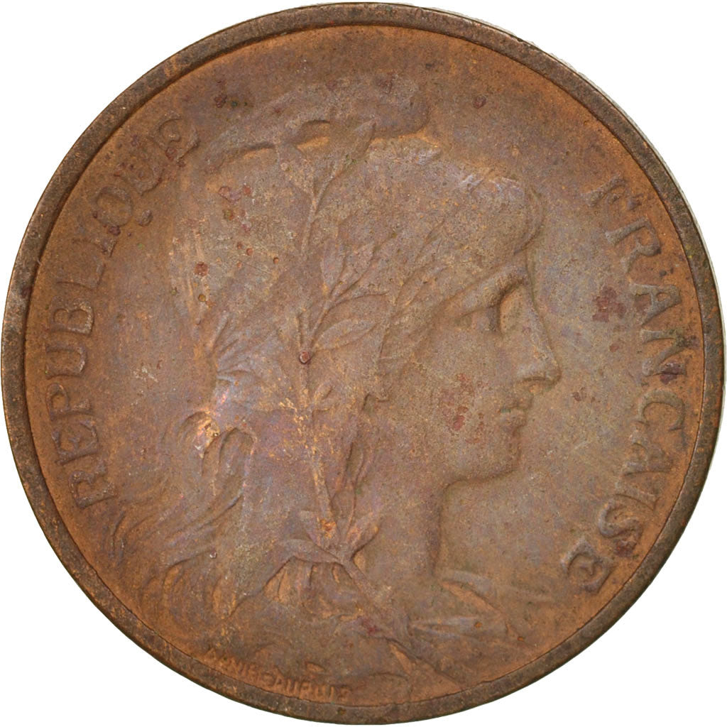 Moneta, Francia, Dupuis, 5 Centimes, 1912, Paris, MB+, Bronzo, KM:842