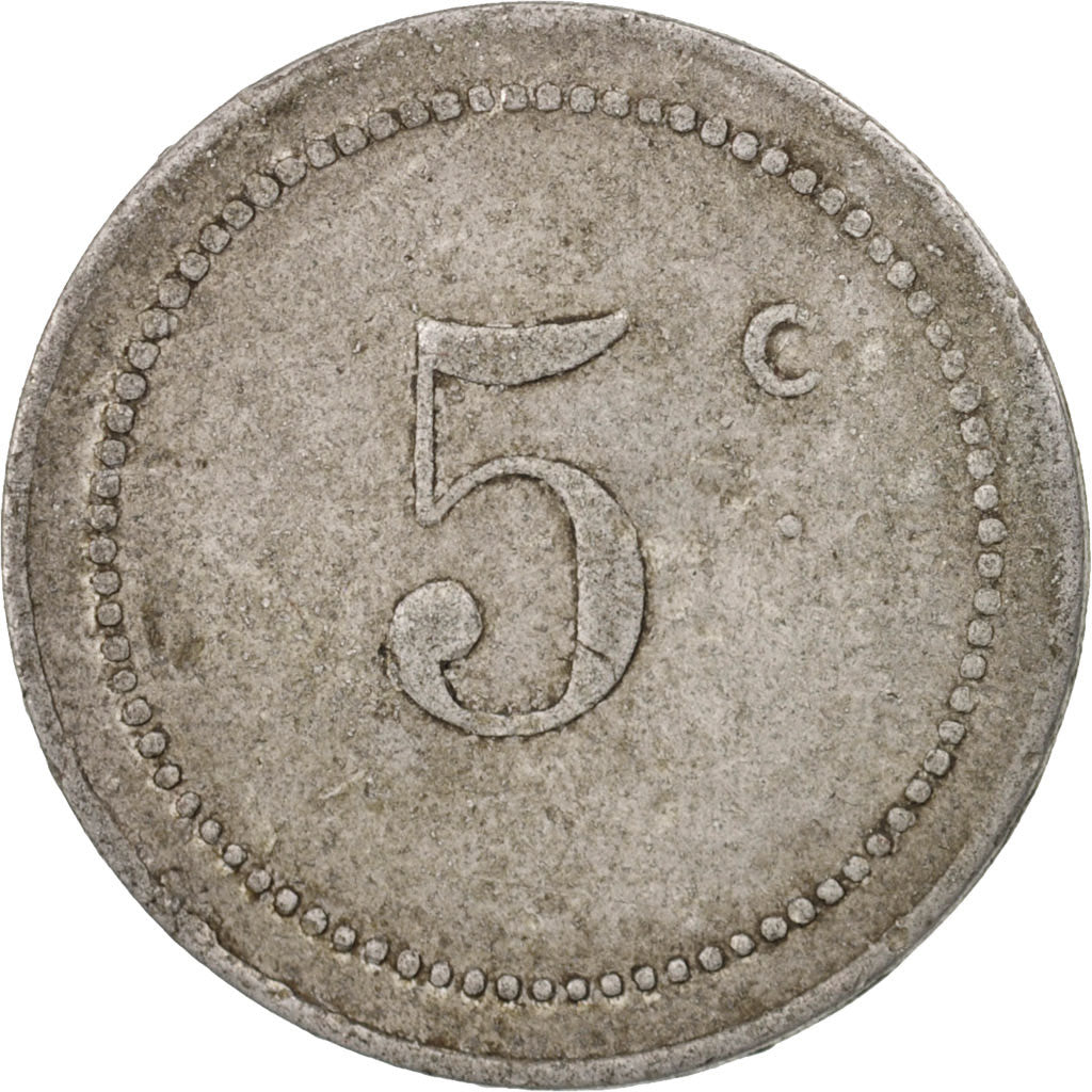 Algeria, Bône, 5 Centimes, VF(30-35), Aluminium, Elie:10.3b