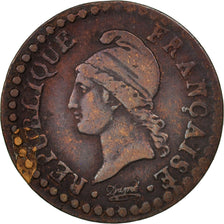 France, Dupré, Centime, 1797, Paris, EF(40-45), Bronze, KM:646, Gadoury:76